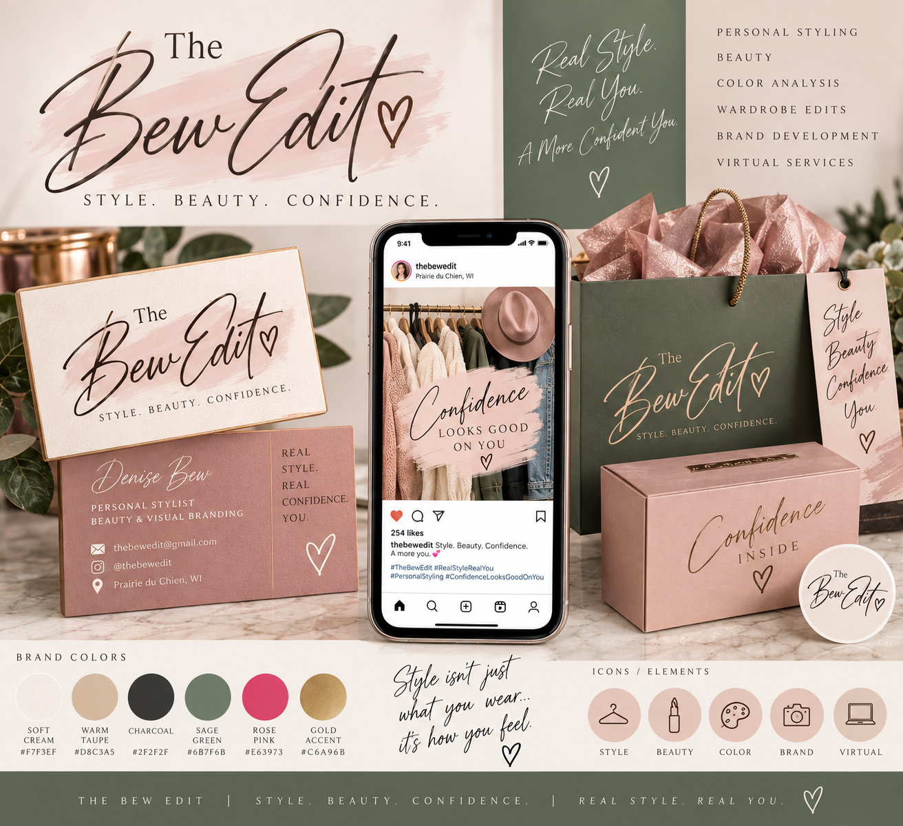 Visual branding and graphic design