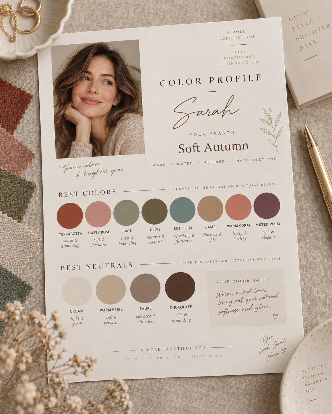 Personal color analysis by The Bew Edit
