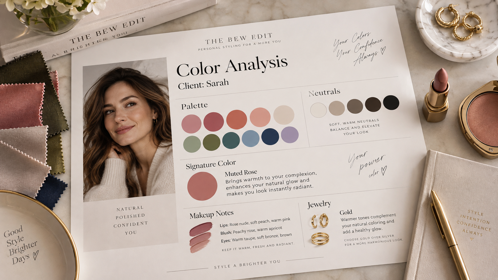 The Bew Edit color analysis